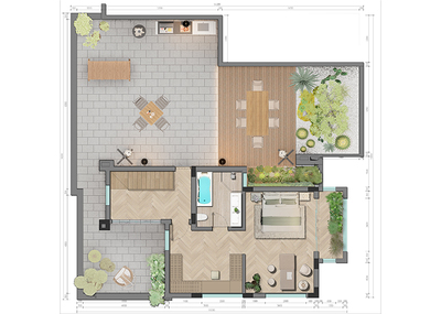 4BED+1 LUXURY floor plan upper floor
